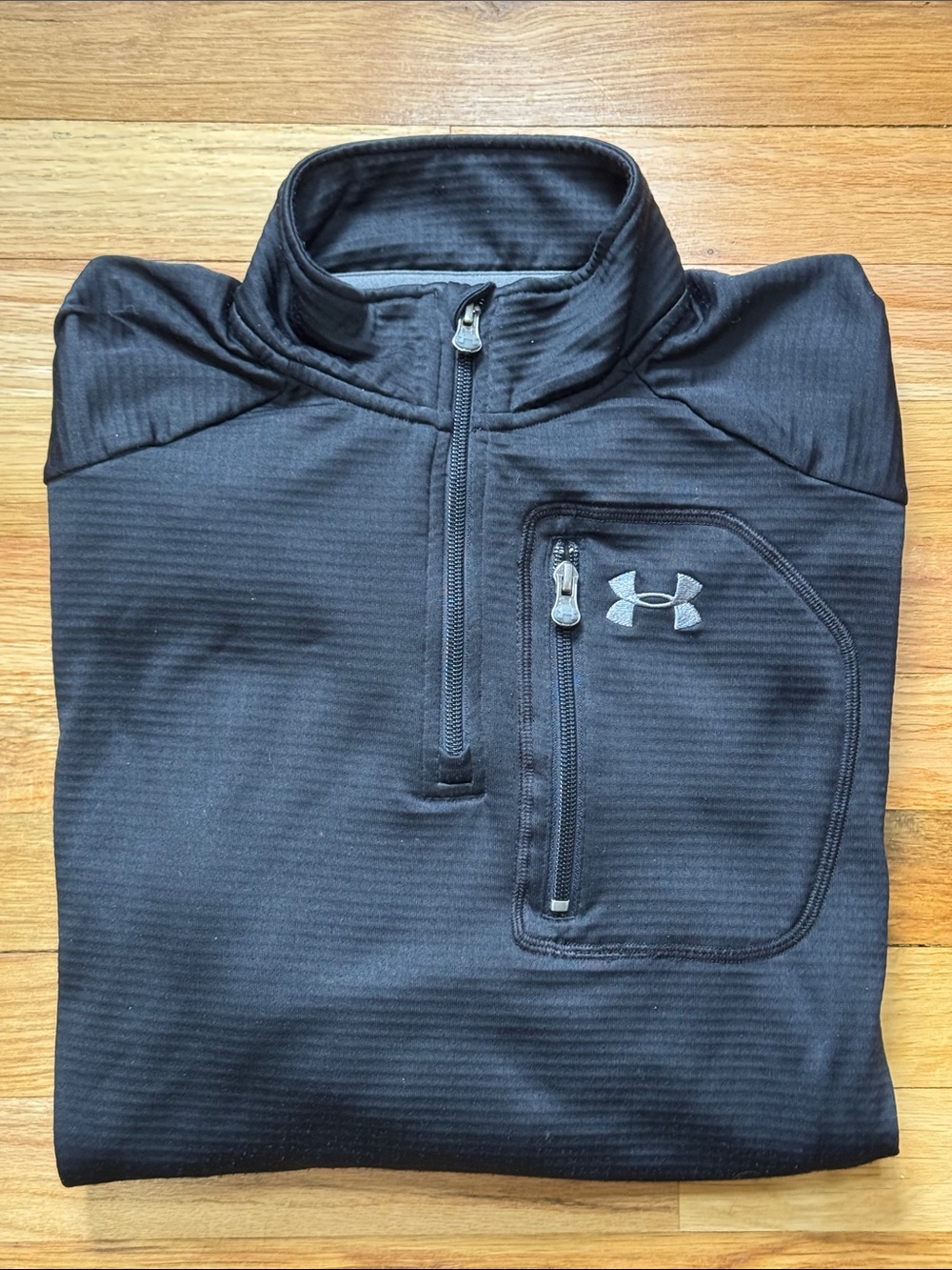 Under Armour Cold Gear Black Men's Performance Half-Zip Pullover Mid Layer
